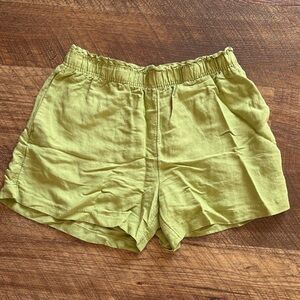 H&M Green High Waist Women's Shorts